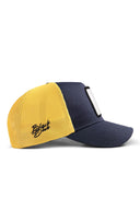 no control logolu koyu lacivert-sar trucker sapka