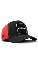 not today logolu cordura siyah-krmz trucker sapka