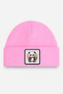 panda logolu pembe cocuk bere