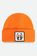 panda logolu turuncu cocuk bere