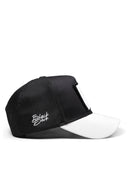 panter logolu beyaz-siyah trucker sapka