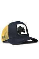 panter logolu lacivert-sar trucker sapka
