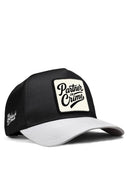 partner in crime logolu beyaz-siyah trucker sapka
