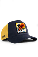 partner in crime logolu koyu lacivert-sar trucker sapka