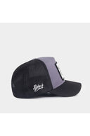 partner in crime logolu siyah-gri trucker sapka