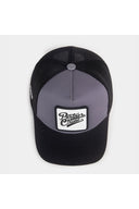 partner in crime logolu siyah-gri trucker sapka