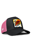partner in crime logolu siyah-pembe trucker sapka