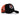 BlackBork Gorra trucker negra/naranja y parche de tigre V1