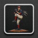 Pitcher Windup patch for BlackBork caps