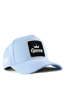 queen logolu buz mavi beyzbol premium sapka