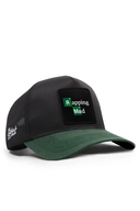 rapping mad logolu cordura petrol yesili-siyah trucker sapka