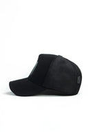 rhymestein sembol logolu siyah trucker sapka