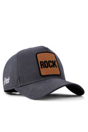 rock logolu antrasit beyzbol sapka