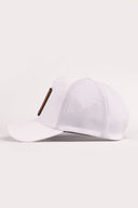 rock logolu beyaz trucker sapka