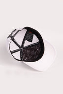rock logolu beyaz trucker sapka
