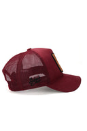 rock logolu bordo trucker sapka