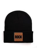 rock logolu siyah bere