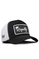 Black Trucker Hat with Royalty Patch