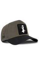 Black & Khaki Baseball Cap with Samurai Patch - BlackBork