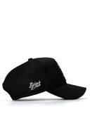 samuray logolu siyah trucker sapka