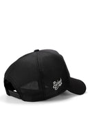 samuray logolu siyah trucker sapka