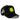 BlackBork Gorra de camionero negra y parche de tigre amarillo V1