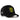 Gorra de béisbol negra BlackBork y parche de Husky amarillo V1