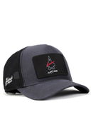 sayg - 2 kaan lisanl antrasit-siyah trucker sapka