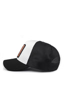 see you later never logolu siyah-beyaz trucker sapka