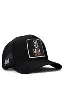 see you later never logolu siyah trucker sapka
