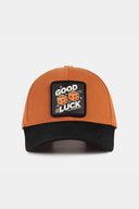 six good luck logolu siyah-kiremit beyzbol sapka
