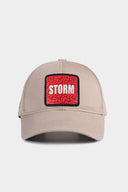 six storm logolu bej beyzbol sapka