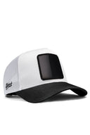 siyah-beyaz trucker sapka