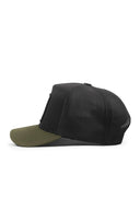 so what logolu cordura haki-siyah trucker sapka