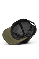 so what logolu cordura haki-siyah trucker sapka