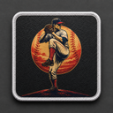 Sunset Pitcher patch for BlackBork caps