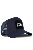 Navy Trucker Hat with The End Patch - BlackBork