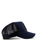tilki logolu lacivert trucker sapka
