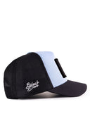 tomorrow is another day logolu siyah-buz mavi trucker sapka