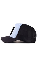 tomorrow is another day logolu siyah-buz mavi trucker sapka