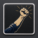 Victory Fist patch for BlackBork caps