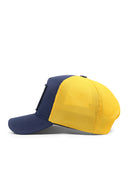 wake up logolu cordura lacivert-sar trucker sapka