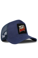Cordura Navy Trucker Hat with Who Tells Your Story Patch - BlackBork