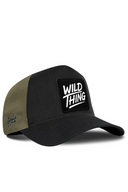 Cordura Black & Khaki Trucker Hat with Wild Thing Patch - BlackBork