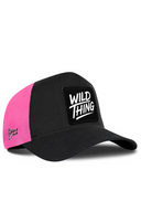 Cordura Black & Pink Trucker Hat with Wild Thing Patch - BlackBork