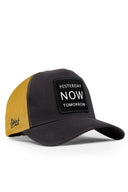 yesterday now tomorrow logolu antrasit-sar trucker sapka