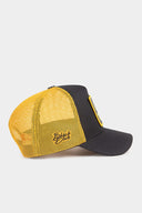 you can t stop me logolu siyah-sar trucker sapka