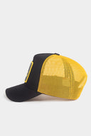 you can t stop me logolu siyah-sar trucker sapka