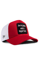 you re - gonna logolu krmz-beyaz trucker sapka