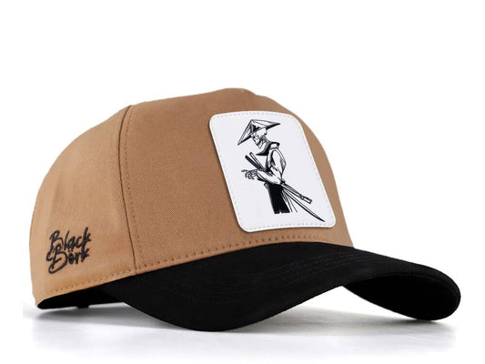 BlackBork Mink/Black Baseball Cap & V1 Samurai Patch